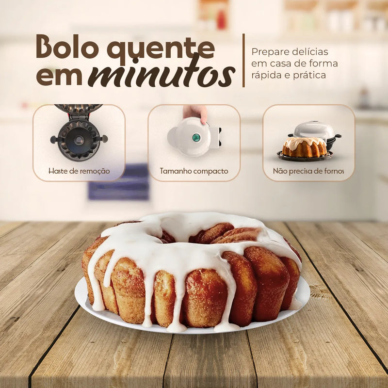 Mini Máquina De Fazer Bolos Elétrica Portátil 220V