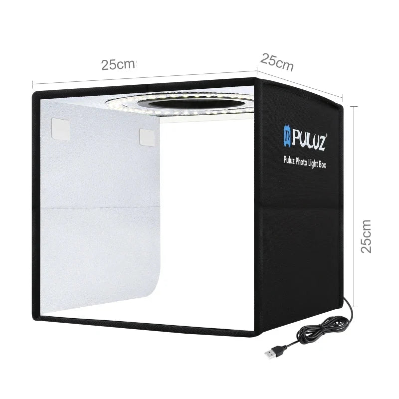 LumiBox 360 - Estúdio Portátil com Iluminação CRI 97 Fotografia de Produtos