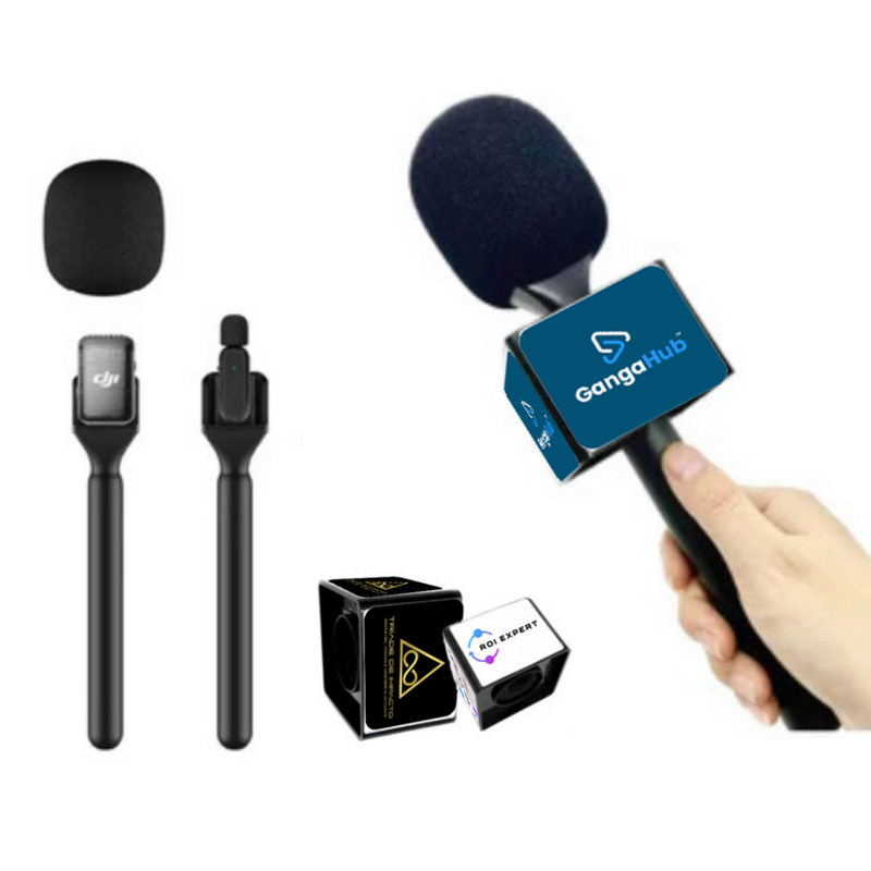MicMaster Pro - Adaptador de Microfone para Entrevista