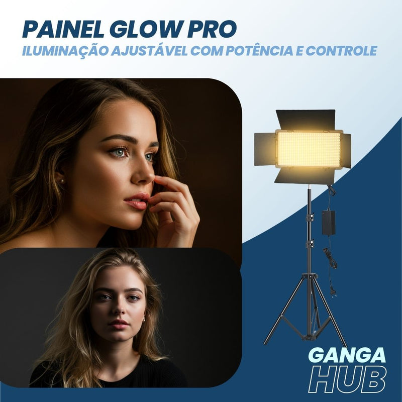 Painel Glow PRO - Iluminação ajustável com potência e controle