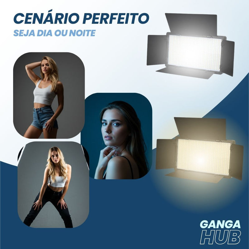 Painel Glow PRO - Iluminação ajustável com potência e controle