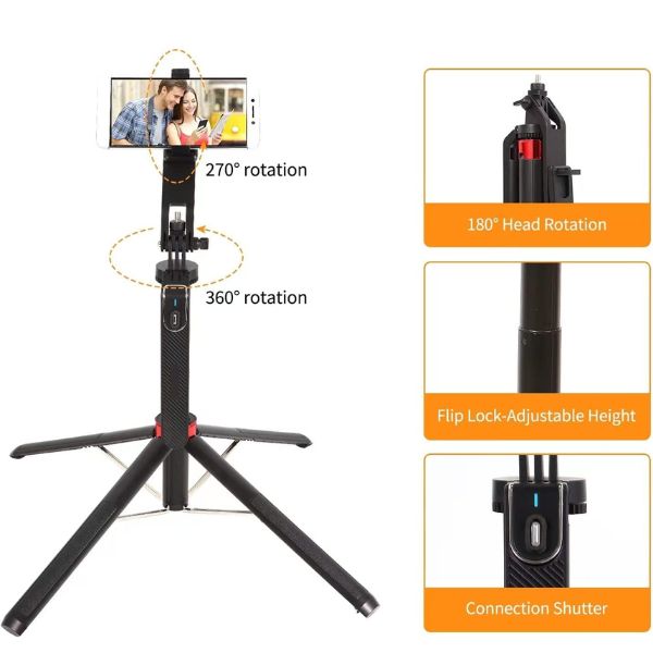 Tripé RoiStar Pro 360 - Controle Total na Captura de Cada Momento