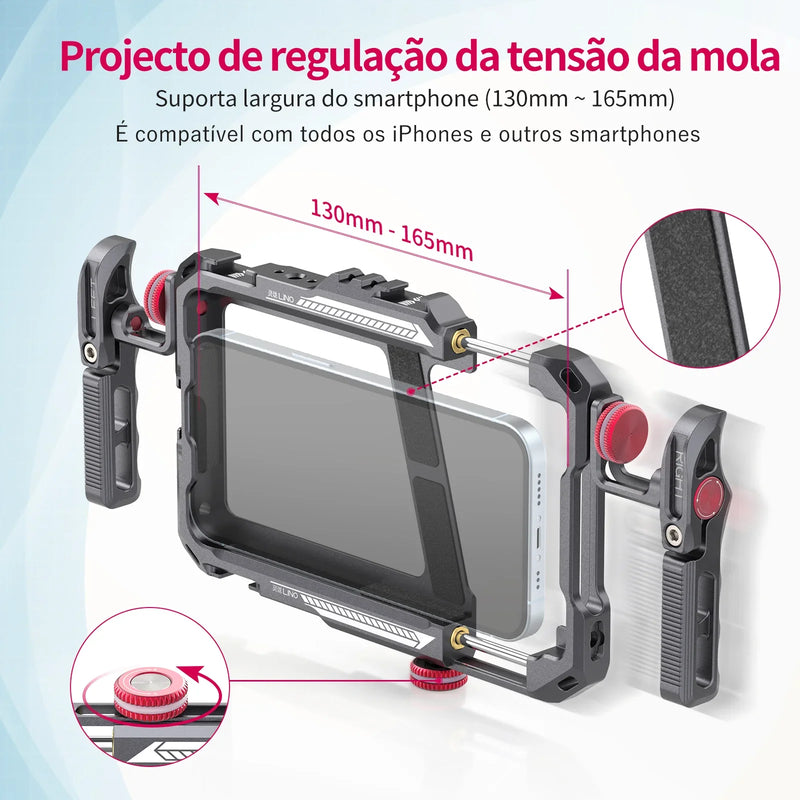 Ulanzi Lino Pro Cage - Gaiola Universal para Gravação e Conteúdo