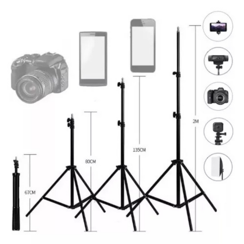 Tripé Octo 360 Pro 2 METROS com Regulador + Brinde