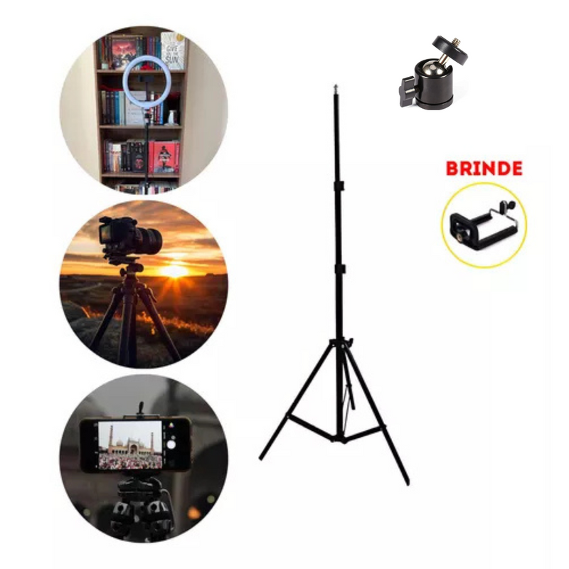 Tripé Octo 360 Pro 2 METROS com Regulador + Brinde
